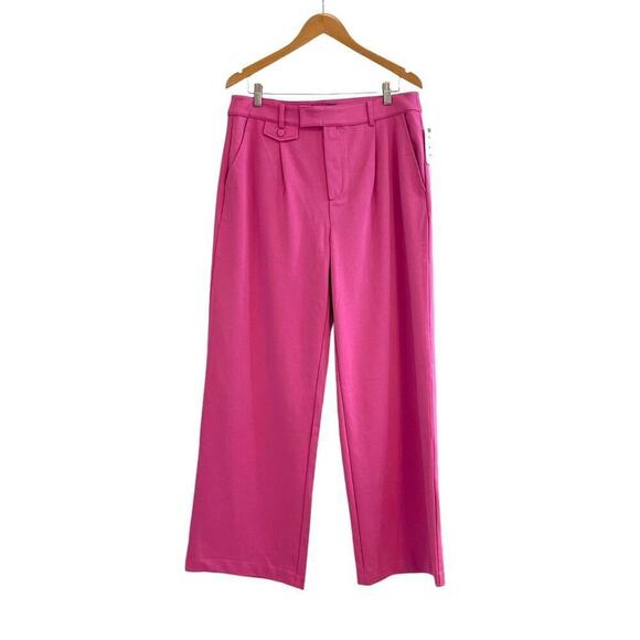 Anthropologie x Sanctuary Women's Metropolis Trousers in Wild Pink Size 32 NWT - Picture 4 of 10